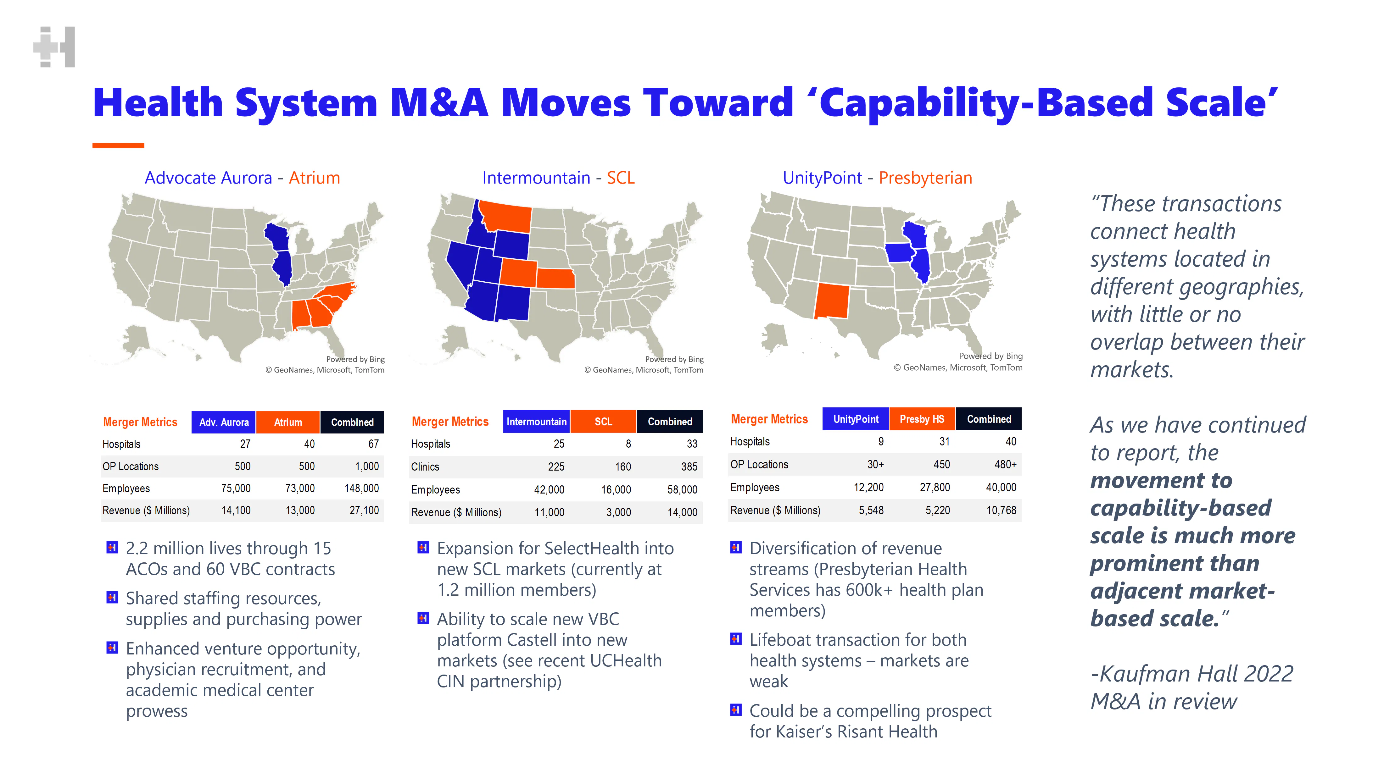 Kaiser Permanente Geisinger Health Risant Health the Hospital Strikes Back - Hospitalogy