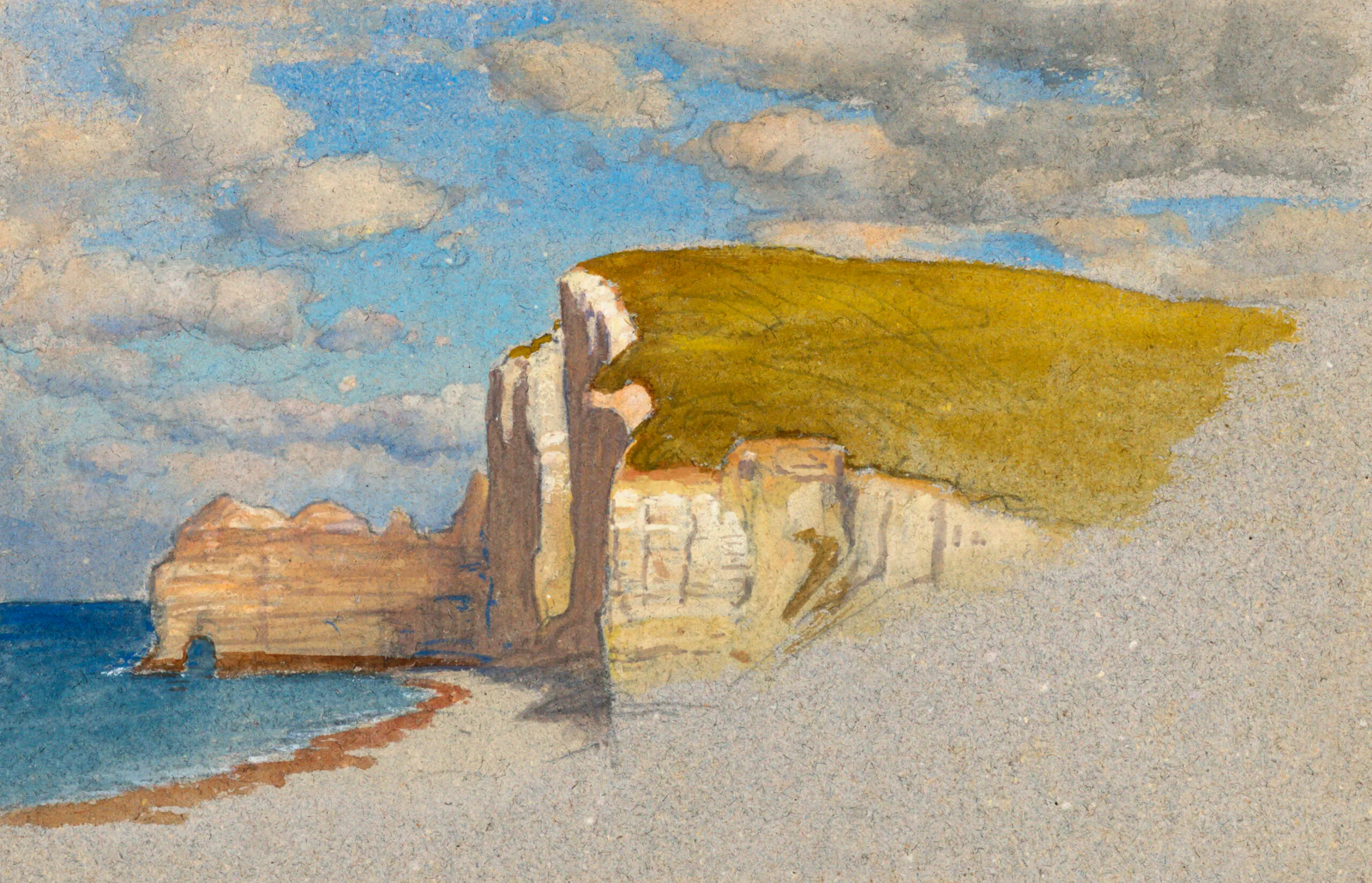 Cliffs at Étretat (1870–1880) by Samuel Colman.