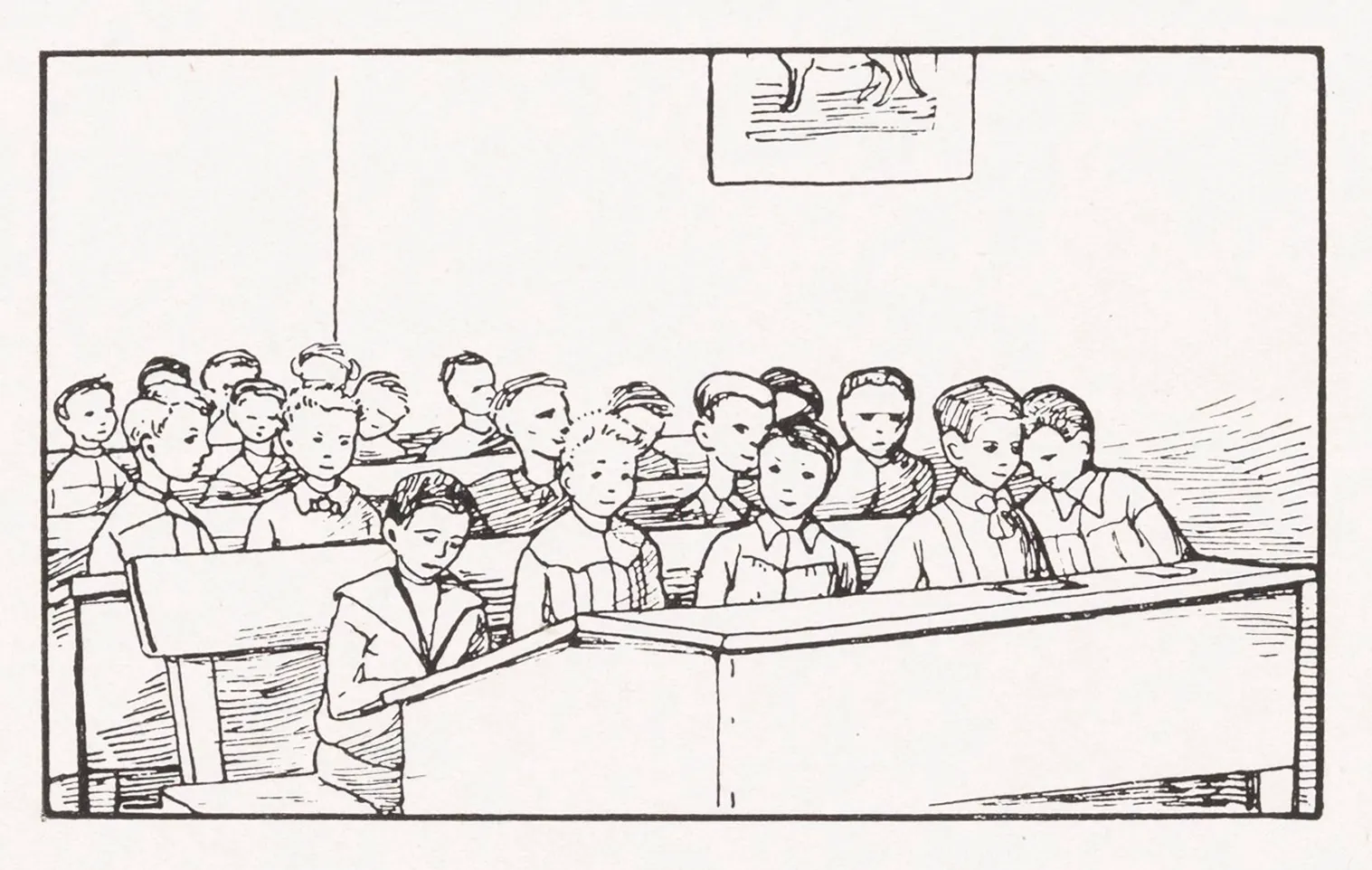 Boys in a class by Julie de Graag (1877-1924).