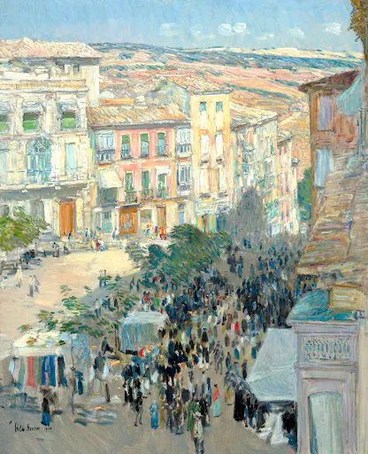 View of a Southern French City (1910) by Frederick Childe Hassam.