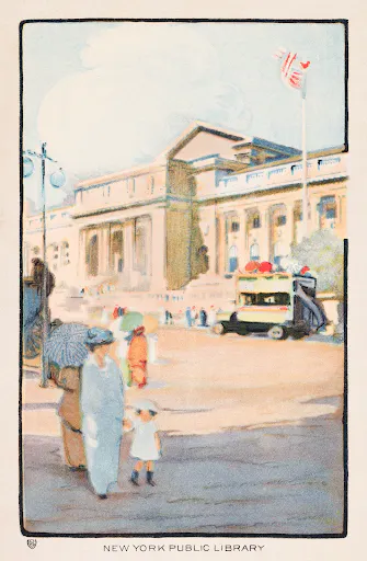 New York Public Library (1914) by Rachael Robinson.