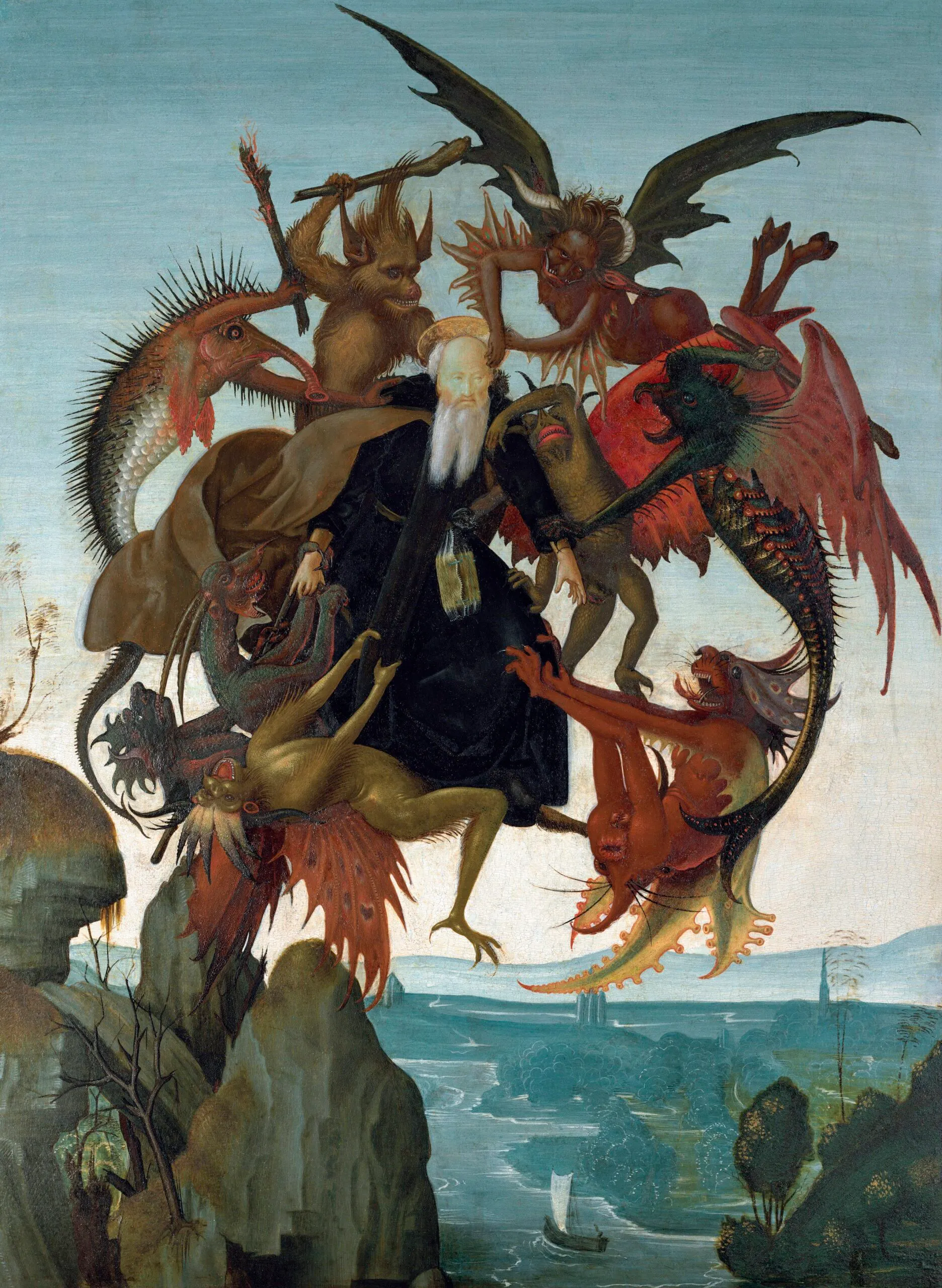 Michelangelo Buonarroti’s The Torment of Saint Anthony (c. 1487–1488).
