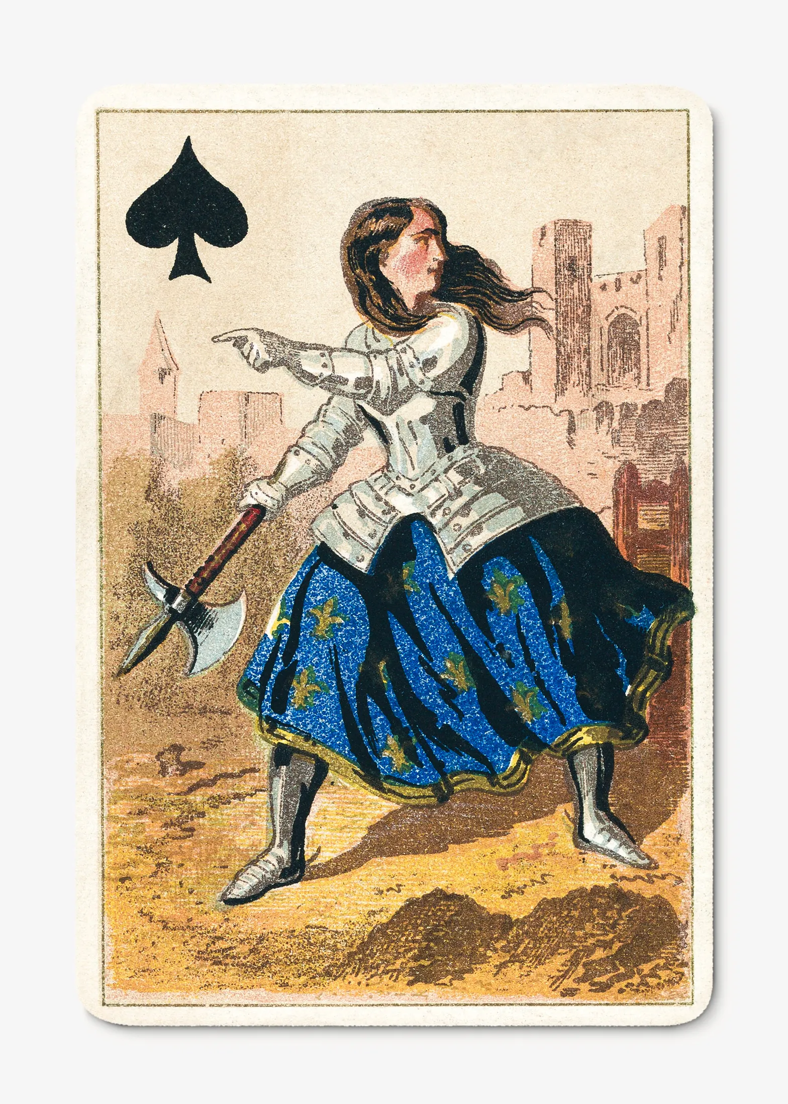 Queen of Spades (19th century) by E. Le Tellier.