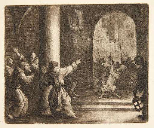 Renard tricks the wolf by Allaert Van Everdingen.