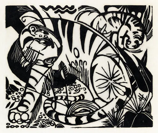 Tiger (1912) by Franz Marc.