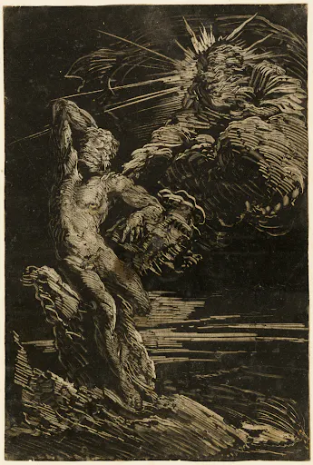 The Creation of Adam by Giovanni Benedetto Castiglione.