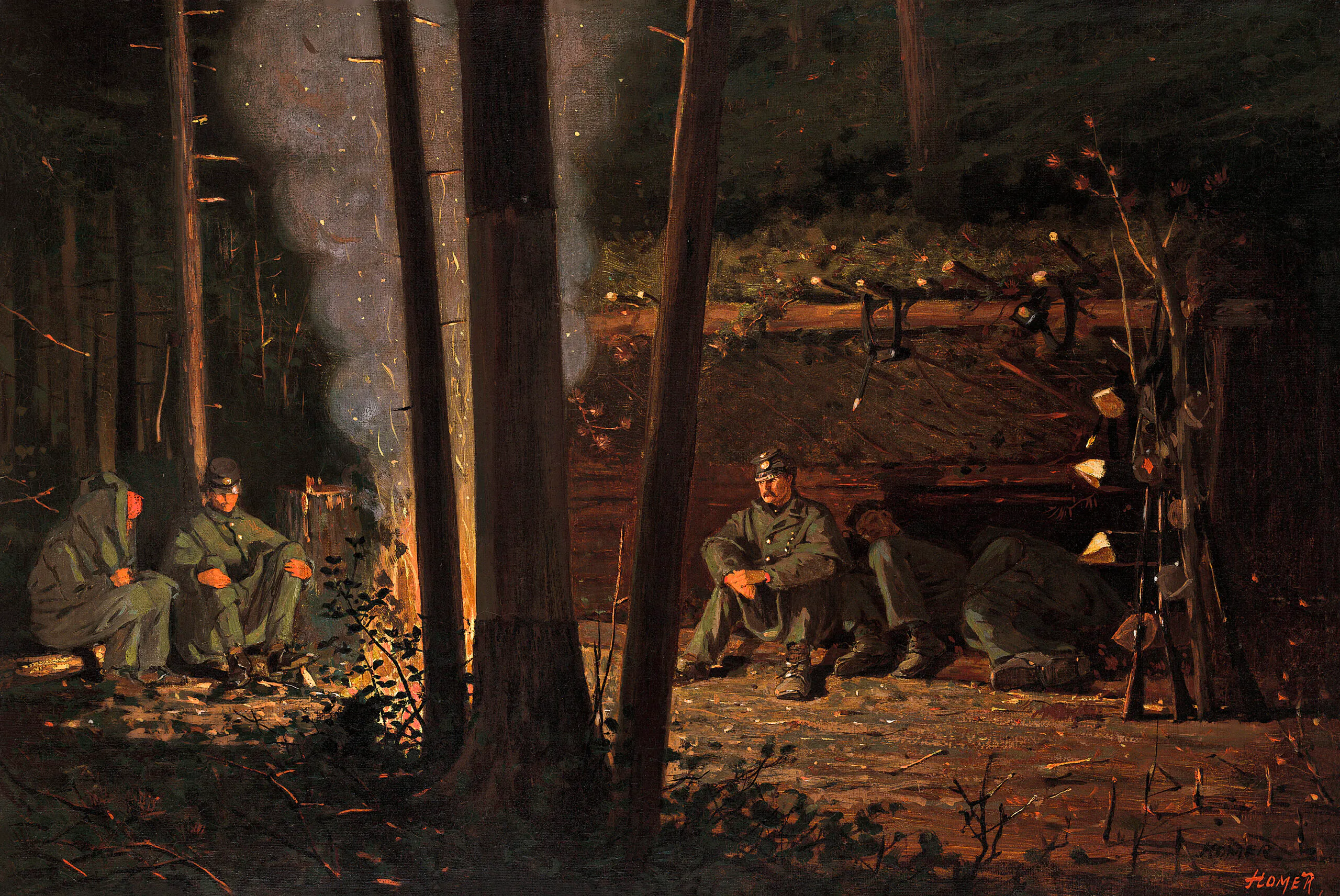 In Front of Yorktown (1863 – 1866) by Winslow Homer.