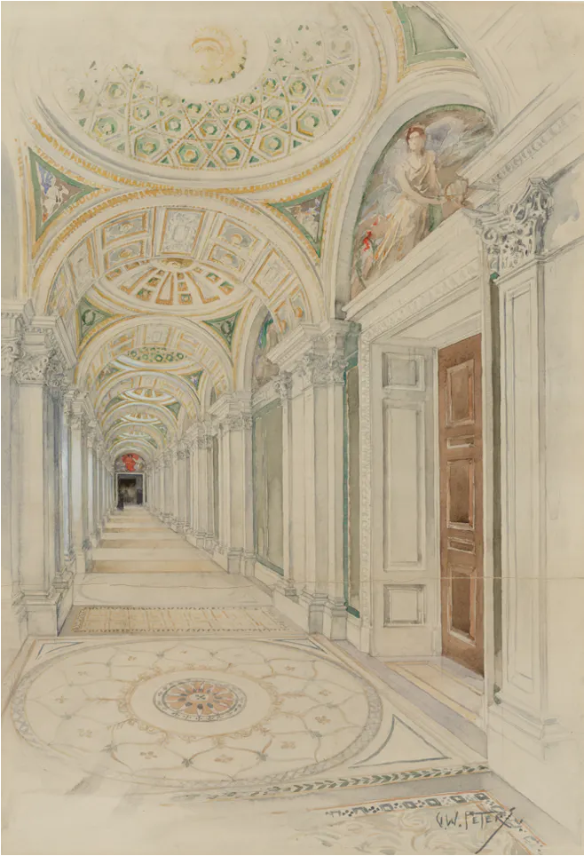 Congressional Library (1897) by G W Peters.
