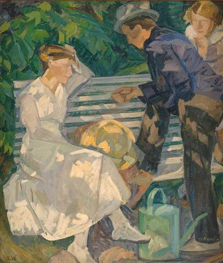 In the priest’s garden by Edvard Weie.