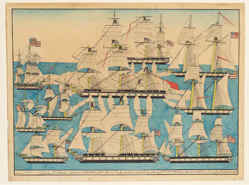 The American Fleet Defeating Rais Hamdu off Cape Gata.
