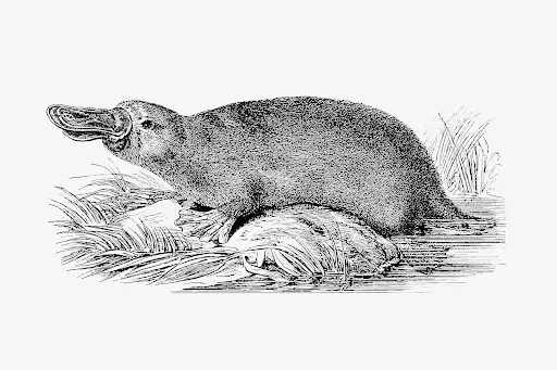 Duck-billed platypus (1896) by Richard Wolfgang Semon.
