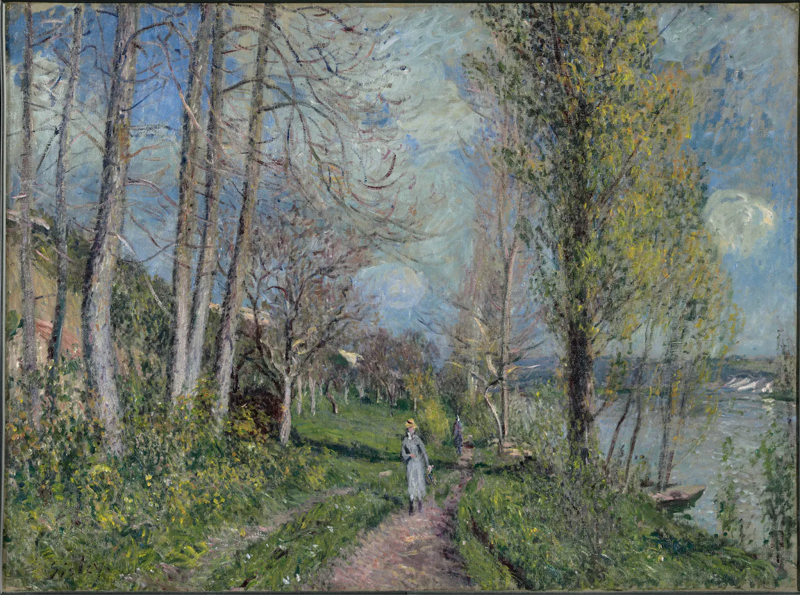 Banks of the Seine at By (c. 1880–81) by Alfred Sisley.