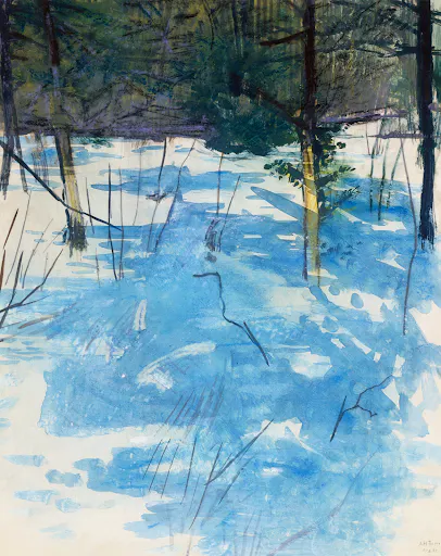 Winter, Monadnock (ca.1900) Abbott Handerson Thayer.